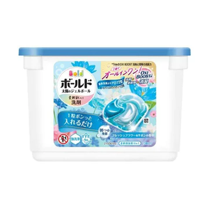 Cápsulas de detergente para ropa más vendidas en Japón, Bold Gel Balls, aroma a flores frescas, limpieza 4D Refresh para lavandería doméstica, 13 cápsulas - Product Image 1