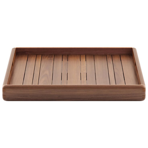 Plateau en bois artisanal pour servir des aliments et du thé, design classique, plateau de rangement en bois avec poignées - Product Image 6