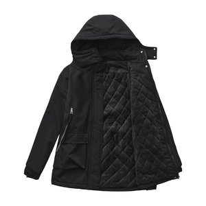Windproof <b>Women</b> Down Coat Hooded Winter Casual Sport Heavy Duty Performance Athletic <b>Zip</b> <b>up</b> Outerwear - Product Image 4