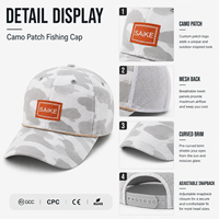 Gorra de Béisbol Personalizada con Estampado de Pesca, Ropa Deportiva para Exteriores, Fabricante OEM ODM, Proveedor Directo de Fábrica, Venta al Por Mayor
