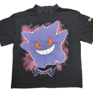 T-shirt d'été pour homme à col rond, imprimé de dessins animés Poke-mon, tissé, 100% coton/polyester, coupe classique, décontracté, sans manches - Product Image 1