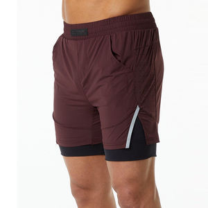 Pantalones Cortos Deportivos Casuales de Verano para Hombre, Ligeros, Transpirables, de Secado Rápido, Resistentes al Viento, con Cierre de Cordón, Color Sólido - Product Image 1