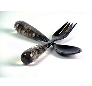 Nuevo Juego de Utensilios para Servir Ensaladas, Ecológico, Apto para Lavavajillas, Utensilios para Ensaladas para el Hogar y la Cocina, Hecho en India - Product Image 1