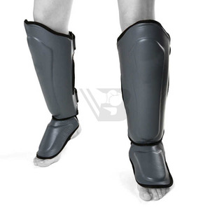 Protections de tibia de qualité supérieure pour MMA et boxe, en cuir PU, protection professionnelle, légères, durables, vente en gros - Product Image 1