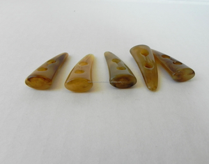 Palanca de cuerno de búfalo y buey natural para prendas hechas a mano Diseño único Ligero FlatbackToggle Función lavable de FWE - Product Image 5