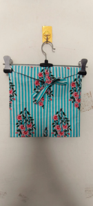 Ensemble de pyjama d'été luxueux en coton imprimé à la main motif floral vert marin, respirant et écologique, avec haut boutonné - Product Image 2