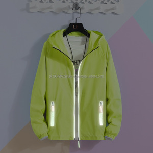 Vêtement de protection solaire respirant léger grande taille, veste coupe-vent à capuche zippée pour la course à pied, la pêche, le cyclisme - Product Image 2