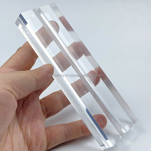 Sin Pedido Mínimo, Porta Tarjetas de Nombre Personalizadas de Acrílico Transparente, Soportes de Plástico Personalizados para Números de Mesa, Base para Códigos QR - Product Image 1