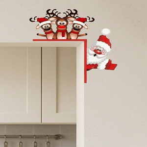CIFbuy Decorazione Natalizia Impermeabile a Forma di Renna per Porta, Interni/Esterni, Decorazione Festiva per la Casa, TikTok per Servizio di Ritiro Temu - Product Image 3