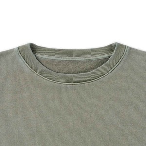 Sweat-shirt en coton de haute qualité pour homme, coupe ample, 100 % coton, col rond, avec épaules tombantes et design court, fournisseur d'usine - Product Image 2