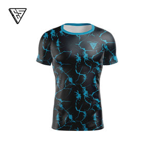 Venta al por Mayor de Rashguards Unisex de Poliéster/Nailon Transpirables, Antibacterianos y Ecológicos para BJJ - Manga Corta, Descuentos por Volumen, Envío en 7 Días - Product Image 5