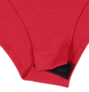 Maillot de bain une pièce pour femme, col rond, manches longues, couleur unie, coupe haute, bas string extensible, vêtements de plage anti-UV - Product Image 4