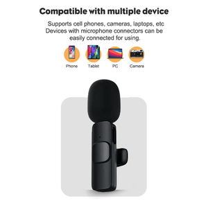 Mini microfono senza fili Lavalier per Android/iPhone Audio registrazione Video apparecchiature di Streaming Live - Product Image 4