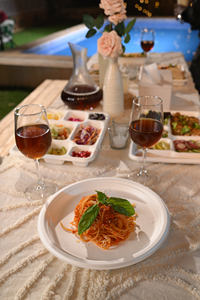 Assiette jetable biodégradable en bagasse de canne à sucre de 12 pouces, sans plastique, non toxique, certifiée ISO, compostable, écologique, sans BPA - Product Image 4