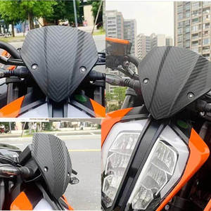 XXUN Moto Pare-Brise Pare-Brise pour <span class=keywords><strong>KTM</strong></span> DUKE <span class=keywords><strong>790</strong></span> Duke890 2018 2019 2020 2021 <span class=keywords><strong>2022</strong></span> 2023 Air Vent Déflecteur Visière Duke 890 - Product Image 2