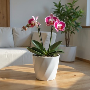 Fleur de table en plastique, durable et élégante, parfaite pour la décoration intérieure, idéale pour les petites plantes ou fleurs, légère - Product Image 1