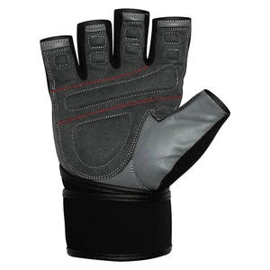 Latest Design Customized <b>Leather</b> Weightlifting Gym <b>Gloves</b> Breathable Non-Slip Lightweight Wrist Support <b>Fingerless</b> Unisex High - Product Image 3