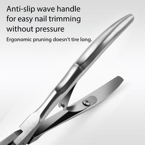 Coupe-ongles podologique robuste et épais pour ongles incarnés, en acier inoxydable, à mâchoires larges et courbées, instrument de pédicure - Product Image 4
