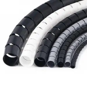 Fundas de Cable de PE de 4 mm, 6 mm, 8 mm, 10 mm, 12 mm, 15 mm, 19 mm, 25 mm, 32 mm, Herramienta de Protección de Cables y Alambres, Bandas Espirales Protectoras de Cables - Product Image 1