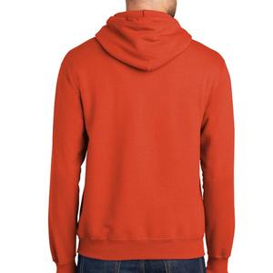 เสื้อฮู้ดดี้สีเทาชาร์โคลพิมพ์โลโก้ตามสั่ง คุณภาพสูง ผ้าฟลีซสีเทาเข้ม คอไขว้ แบบเรียบ ไม่มีลาย สำหรับผู้ชาย เหมาะสำหรับฤดูหนาว - Product Image 3
