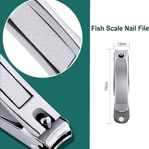 Coupe-ongles droit professionnel, kit de coupe-ongles, pince à cuticules, outils de pédicure et de manucure, coupe-ongles pour les orteils - Product Image 6