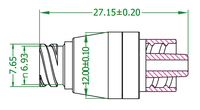 Gen1 Connecteur Luer femelle sans aiguille en plastique médical Modèle 11C009