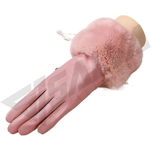Unique Design Best Quality Good Product Customized and Stylish Wear Elegant Look Luxury Leather Fashionable <b>Gloves</b> - Product Image 3