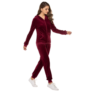 2026 New Streetwear Style Women <b>Velvet</b> breathable <b>Tracksuits</b> Hot Selling Velour Two Piece <b>Velvet</b> <b>Tracksuit</b> Set For Outdoor Wear - Product Image 6