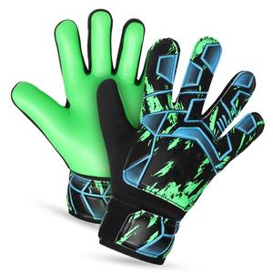 Gants de gardien de but de football professionnels, ajustables, respirants, antidérapants, pour la compétition et l'entraînement, unisexes, en latex, à doigts entiers - Product Image 1