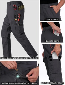 Pantalones de Trabajo Profesionales Resistentes y Duraderos para Obras de Construcción, Pantalones de Trabajo de Alta Resistencia - Product Image 3