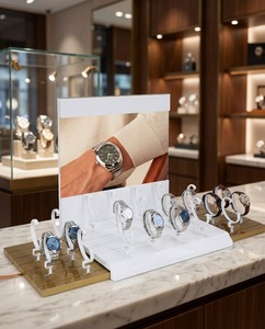 Exhibidor y Soporte para Relojes de Acrílico Transparente, Diseño Elegante y Moderno de Lujo, Lavable - Product Image 2