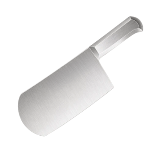 Cuchillo para carne de alta resistencia PK-DR, hoja de acero inoxidable plateada, mango de metal plateado, cuchillos profesionales para picar carne, herramienta de cocina - Product Image 1