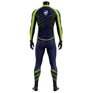 Green Navy Cycle Wear Set Full Sleeve <b>Jacket</b> and Leggings Lightweight Breathable Athletic <b>Biking</b> Outfit for <b>Men</b> and Women - Product Image 2