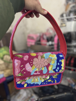 Tas Selempang Wanita India Gaya Bohemian Desainer Buatan Tangan Berbahan Katun Awet dengan Manik-manik Zodiak untuk Acara Malam, Belanja, dan Pesta