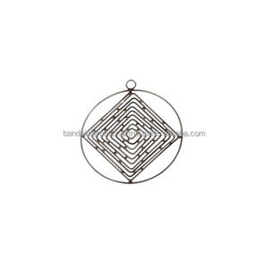 Coeur suspendu en fer décoratif pour la maison avec revêtement en poudre marron Article décoratif fini pour la décoration intérieure - Product Image 6