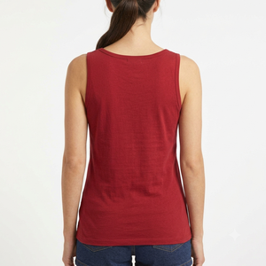 HAWK EYE SPORTS – Débardeurs personnalisés en gros pour femmes – Hauts décontractés respirants en maille 240g polyester/coton avec service OEM - Product Image 3