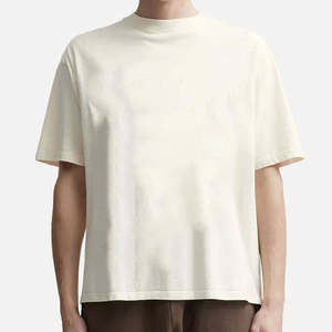 เสื้อยืดผู้ชายทรงบ็อกซี่ ไซส์พลัส ผ้าฝ้าย 100% 300 GSM พิมพ์โลโก้ตามสั่ง คุณภาพสูง ทรงโอเวอร์ไซส์ สไตล์ฮิป - Product Image 3