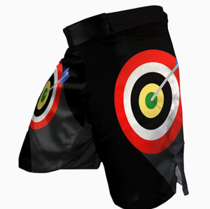 กางเกงขาสั้น MMA สีดำสำหรับผู้ชาย พิมพ์ลายการ์ตูน พิมพ์ลายดิจิทัล ผ้าโพลีเอสเตอร์ แห้งเร็ว ยืดหยุ่นได้ ใส่เล่นกีฬาต่อสู้ เอวยางยืด ความยาวปานกลาง - Product Image 2