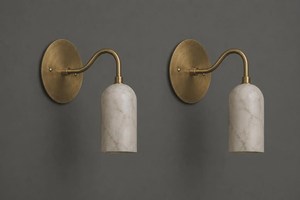 Modern Brass <b>Wall</b> <b>Sconce</b> With Frosted Glass Shades Indoor <b>Lighting</b> Fixture Bathroom Decor Round Design Lightweight - Product Image 6