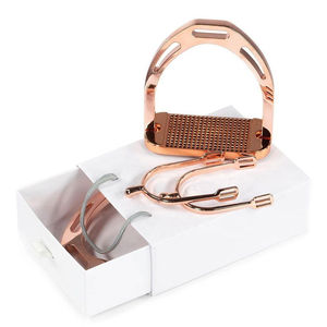 Estribos de acero inoxidable con logotipo personalizado para montar a caballo, antideslizantes, colores personalizados, estribos de salto de aluminio de calidad profesional. - Product Image 5