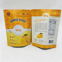 Sachet en plastique personnalisé 100g 250g 500g pour snacks de mangue, pochette stand-up