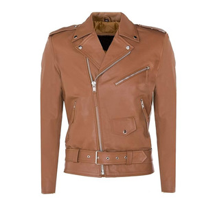Chaqueta de Cuero Personalizada de Alta Calidad para Hombre, para Invierno, Diseño Sólido, Estilo Casual con Cuello Alto, Nuevo Estilo y Logotipo en el Frente - Product Image 1