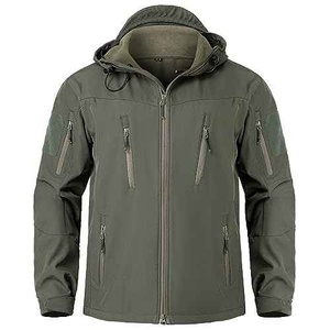 Veste en denim softshell imperméable et respirante pour homme, à capuche, manches amovibles, doublure en polaire, coupe-vent, vintage, pour le ski et la neige en hiver - Product Image 2