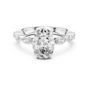 Starharvest Anillo de diamantes de oro puro chapado en oro de 14 quilates de diseño pesado para mujer para joyería nupcial India - Product Image 6