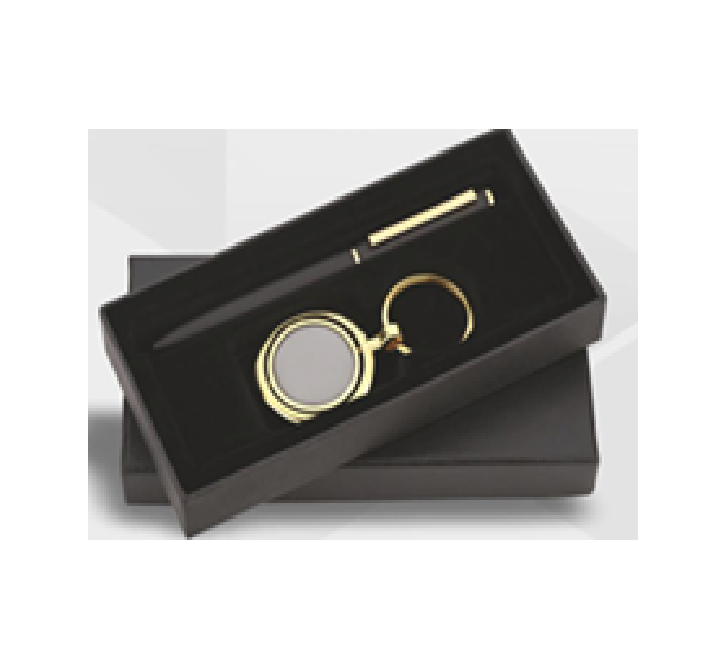 พวงกุญแจกล่องดำพร้อมห่วงทอง