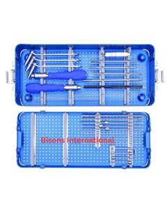 Juego de Instrumentos de Tornillos de Compresión Canulados Sin Cabeza Ortopédicos BISONS 3.0–6.5mm, Kit de Fijación Ósea Quirúrgica con Certificación CE ISO - Product Image 3