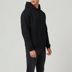 Nueva Sudadera con Capucha Negra para Hombre con Estampado de Logotipo Gótico Blanco en la Espalda, Corte Regular, Tejido de Algodón, Estilo Hip Hop para Otoño - Product Image 5