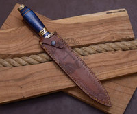 Nouvelle édition, couteau de chasse Damas fait main, manche en résine, meilleur couteau de collection à lame fixe, couteau de survie
