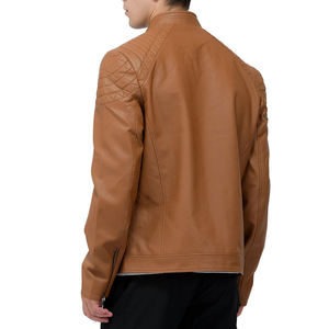 Chaquetas de Cuero para Hombre, Cuello Alto Delgado, Logotipo Frontal, Invierno, Alta Calidad, Transpirables, Fabricante de Pakistán - Product Image 4