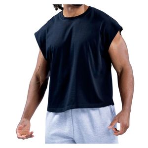 Débardeur de sport personnalisé pour homme, sans manches, coupe ample, respirant, en Spandex/Coton, écologique, haute qualité, pour la musculation - Product Image 4